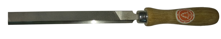 Напильник плоский з ручкою та проточкою 0,6 мм.(3801662545)
