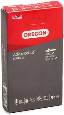 Ланцюг пильний Oregon 90PX040E (25 см, 10", 3/8, 1.1 мм, 40z)