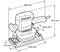 Вібраційна шліфмашина 9046 