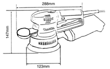 Ексцентрикова шліфмашина BO5031