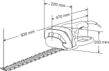 Ножиці для живоплоту UH5570